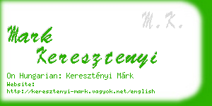 mark keresztenyi business card